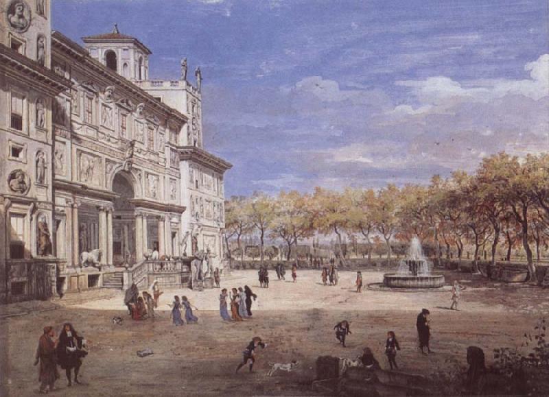 Gaspar Van Wittel The Villa Medici in Rome oil painting image